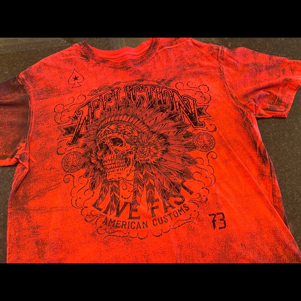 Barely used Affliction Tee Shirt 2XL